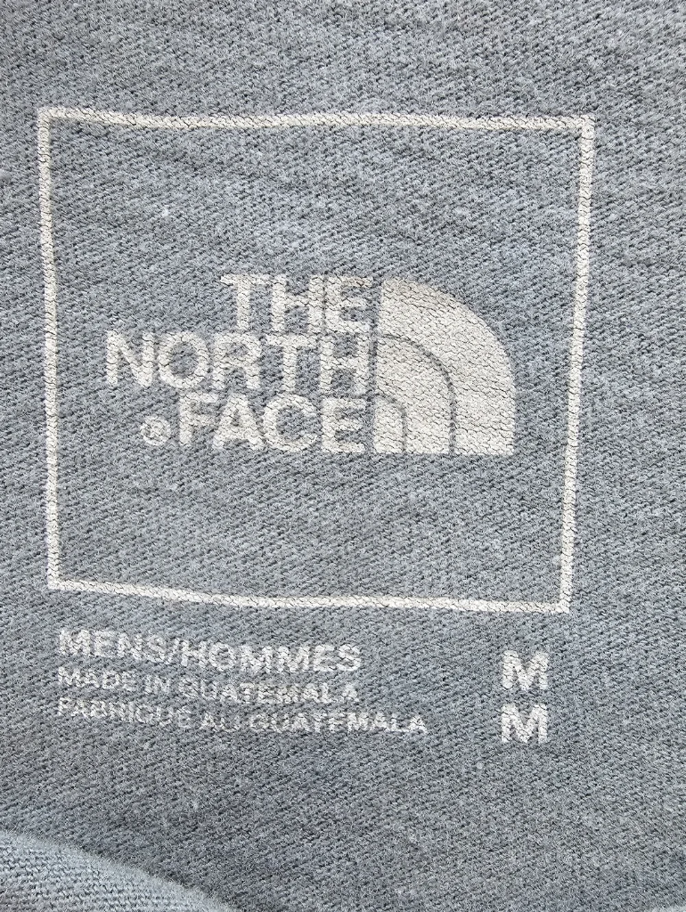 The North Face T-Shirt Gray Green Crew Neck Logo‎ Outdoors Casual Men's Size M